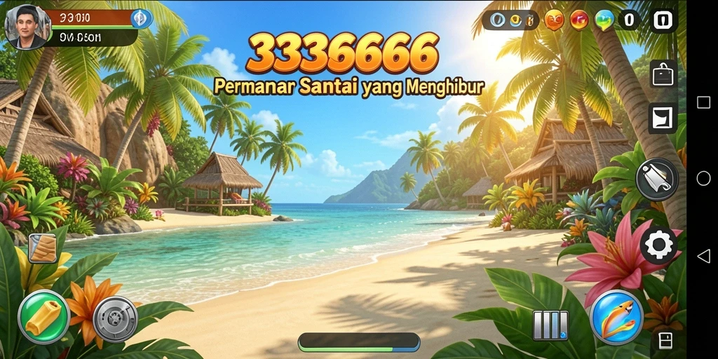 Screenshot menampilkan gameplay menarik dari 333666.