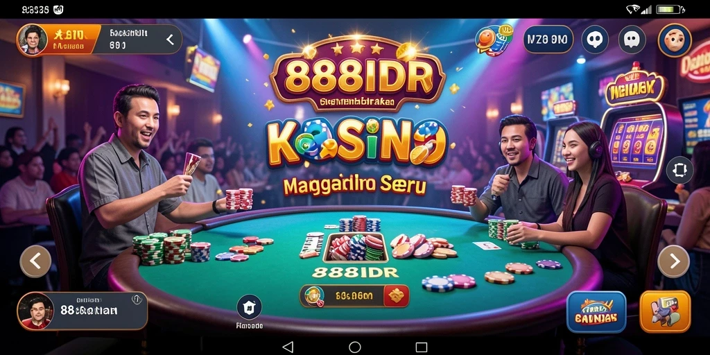 Tampilan gameplay menarik dalam aplikasi Kasino 888IDR.