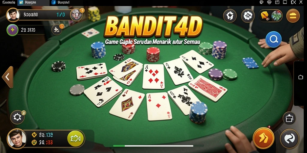 Tampilan gameplay BANDIT4D yang seru dan interaktif.