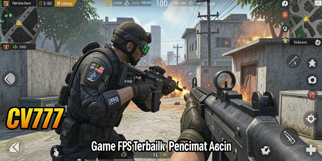 Screenshot gameplay yang menampilkan aksi menegangkan di CV777.