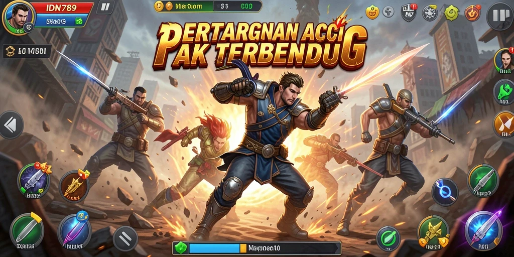 Screenshot IDN789 menampilkan aksi seru dalam pertempuran.