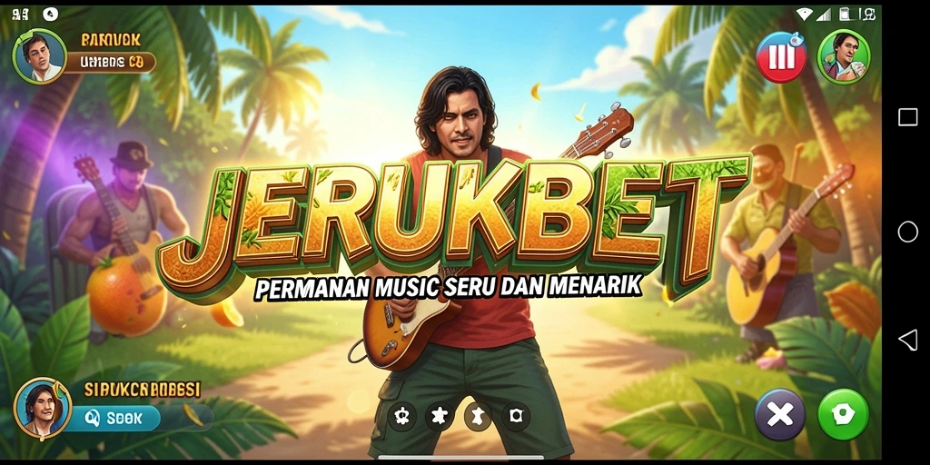 Screenshot gameplay JERUKBET yang menunjukkan pengalaman bermain musik yang seru.