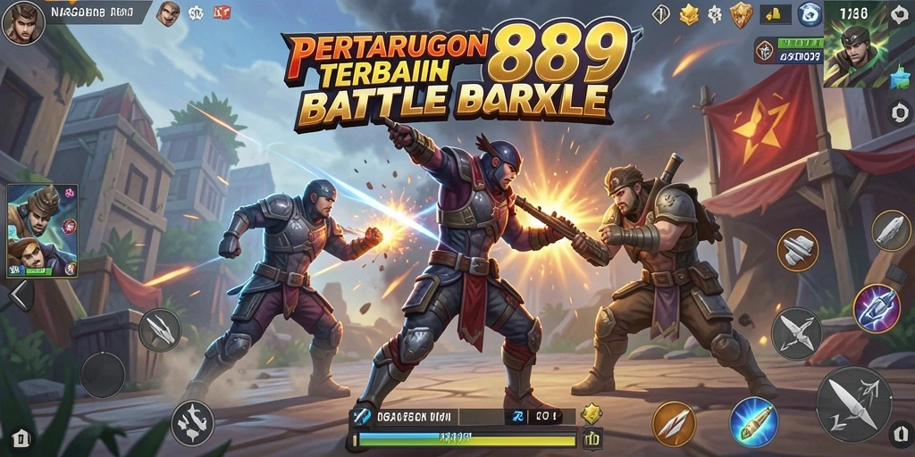 Screenshot gameplay NAGA889 menampilkan momen pertempuran intens dalam Battle Royale.