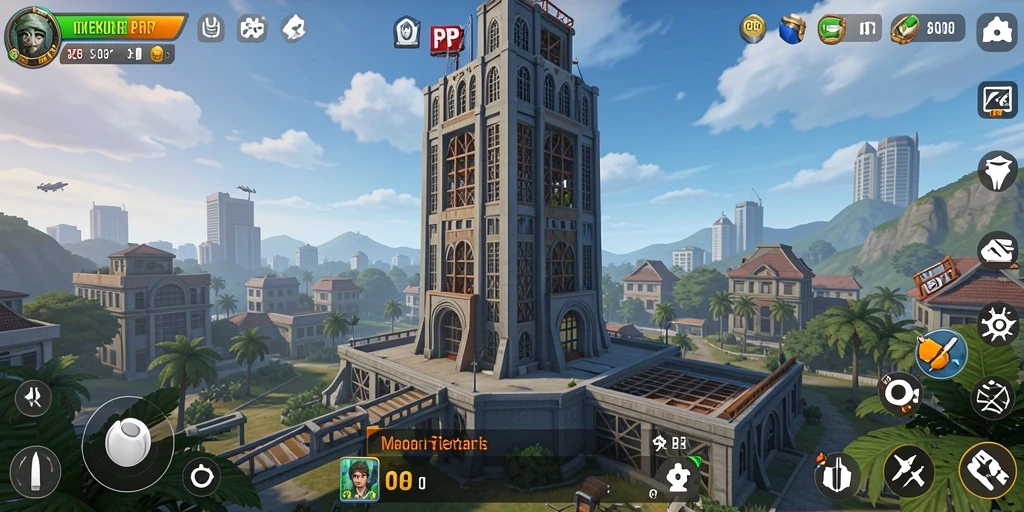 Screenshot menampilkan aksi intense permainan Tower Defense PP7.