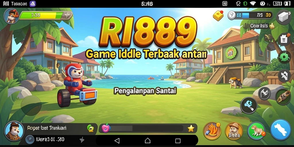 Tangkapan layar utama RI889 menunjukkan gameplay yang menarik dan interaktif.