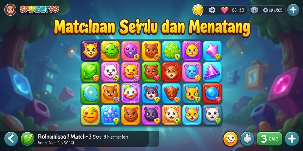 Tampilan gameplay seru dalam SPINBET99 yang penuh warna.