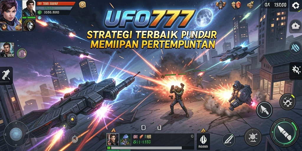 Tampilan gameplay UFO777 dengan strategi pertempuran yang epik.
