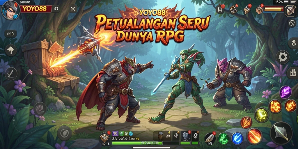 Tangkapan layar dari gameplay <strong>YOYO88</strong> yang menampilkan petualangan RPG yang mendebarkan.